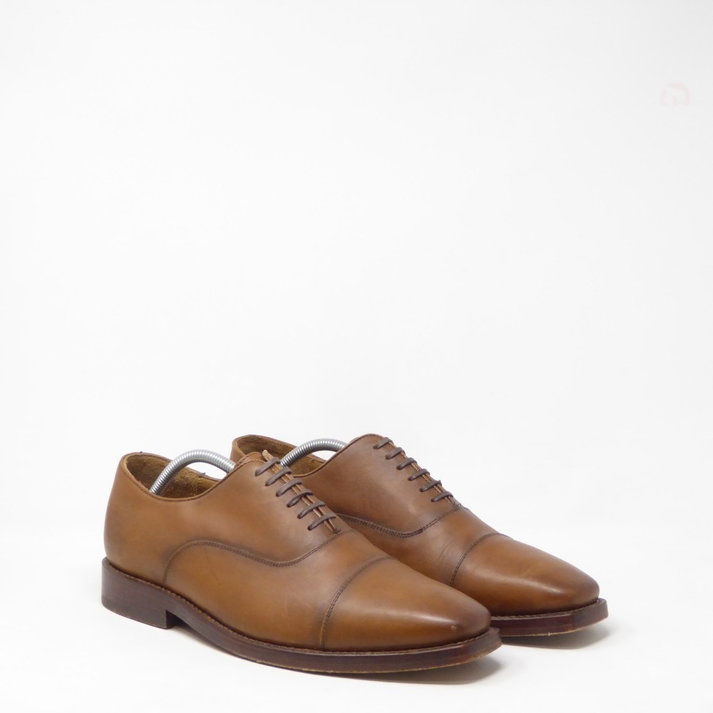 Thursday Mens Executive Oxford Shoes Brown Leather Cap Toe 11